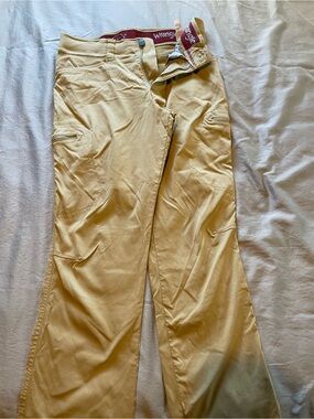 Wrangler Khaki Workwear Pants with Cargo Pockets
